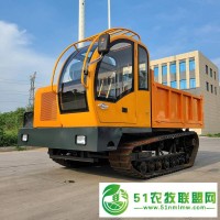 小型農用履帶翻斗車 廠家銷售2噸履帶自卸車 橡膠履帶車