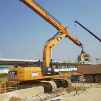 挖掘機(jī)伸縮臂、40米多節(jié)桶式伸縮臂、可挖深28米、質(zhì)量保證