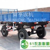 定做各種農(nóng)用拖拉機掛斗 自卸后翻拖車 牽引掛車