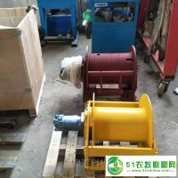 匯科機(jī)電供應(yīng)的單卷筒3噸卷揚(yáng)機(jī)配置五星液壓馬達(dá)行星減速器