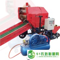 內(nèi)蒙較新款青貯飼料牧草打捆包膜機一體機