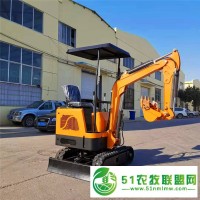 新款18型履帶式小挖機(jī)迷你挖掘推土機(jī)小場地施工*靈活便捷