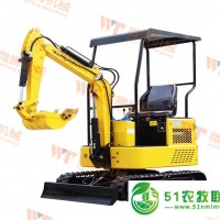 山東微騰WT-13型履帶式小型挖掘機(jī)路面工程多功能果園用挖掘機(jī)