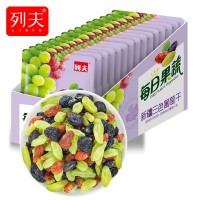 列夫 520g新疆三色葡萄干包盒裝休閑辦公室兒童下午茶好吃的零食