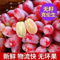 新鮮現(xiàn)摘無籽脆甜紅提子克倫生應(yīng)季當(dāng)季孕婦水果2斤批發(fā)薄皮葡萄