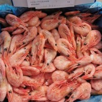 北極甜蝦元寶蝦帶籽北極蝦冰蝦80/100凈重4斤 冰蝦