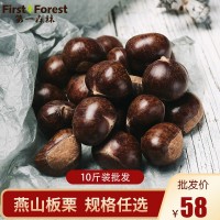 第一森林2021燕山板栗批發(fā)新鮮燕山313糖炒燕山栗子10斤裝