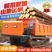 山地履帶運(yùn)輸車 小型農(nóng)用爬山虎座駕式 全地形貨物搬運(yùn)履帶車