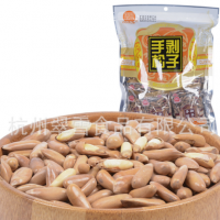 廠價直銷手剝松子小包裝500g/包 手剝松子 批發(fā)休閑食品干果炒貨
