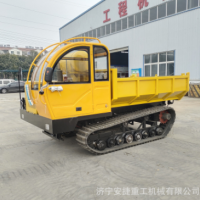 回填土履帶運(yùn)輸車 10噸座駕式履帶運(yùn)輸車 快速后橋式山地自卸車