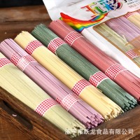 工廠批發(fā)五彩面條袋裝1000g現(xiàn)貨拌面掛面面條方便速食五彩掛面