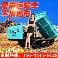小型履帶運(yùn)輸車 農(nóng)用全地形爬山虎爬坡王 山地果園自卸式搬運(yùn)車