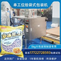 源頭廠家自動顆粒 江西龍巖多味 濕烤花生大袋單工位給袋式包裝機