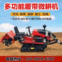 水陸兩用履帶旋耕機(jī)柴油履帶微耕機(jī)田園管理開溝施肥一體機(jī)