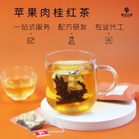 蘋(píng)果肉桂紅茶 花果茶紅茶肉桂蘋(píng)果干組合茶 廠(chǎng)家四角茶包袋泡茶