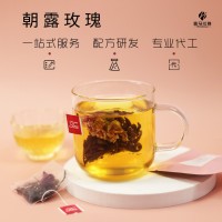 朝露玫瑰 本草配方花草茶玫瑰花冠紅茶組合茶 四角茶包袋泡茶廠家