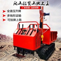 農(nóng)用果園履帶運(yùn)輸車山地全地形爬山虎液壓自卸小型履帶運(yùn)輸車