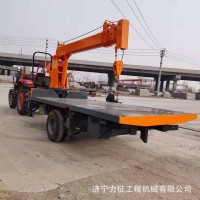 多用途15噸平板拖拉機(jī)隨車(chē)吊農(nóng)用大型平板車(chē)自備吊360度旋轉(zhuǎn)