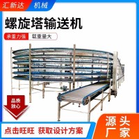 速凍螺旋冷卻塔面包螺旋塔輸送帶速凍餃子螺旋塔食品螺旋塔輸送機