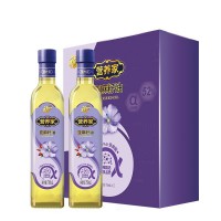 中糧福臨門營(yíng)養(yǎng)家亞麻籽油750ml*2瓶裝食用油