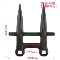 二聯(lián)護(hù)刃器鍛造 牧草機(jī)護(hù)刀器 承刀器 收割機(jī)農(nóng)機(jī)配件 編號(hào)118344