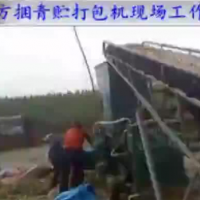 廠家 玉米秸稈蒜皮粉碎壓塊 青儲(chǔ)機(jī)青貯飼料牧草回收打包打捆機(jī)