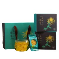2021年新花金絲皇菊批發(fā)一杯一朵大朵2盒20朵禮盒裝廠家批發(fā)