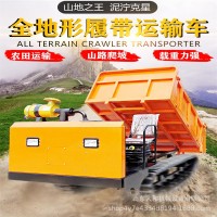 自卸式爬山虎翻斗車小型山地工程農(nóng)用濕地水田1234噸 履帶運(yùn)輸車