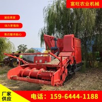 地滾刀割式玉米秸稈收割青儲(chǔ)機(jī) 多功能履帶式牧草收割青貯機(jī)