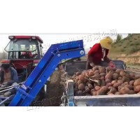 履帶式土豆收獲機(jī)拖拉機(jī)后置馬鈴薯紅薯收獲設(shè)備地下農(nóng)作物挖掘機(jī)