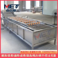 小油菜果蔬清洗機 小龍蝦圣女果高壓氣泡清洗機 凈菜清洗流水線