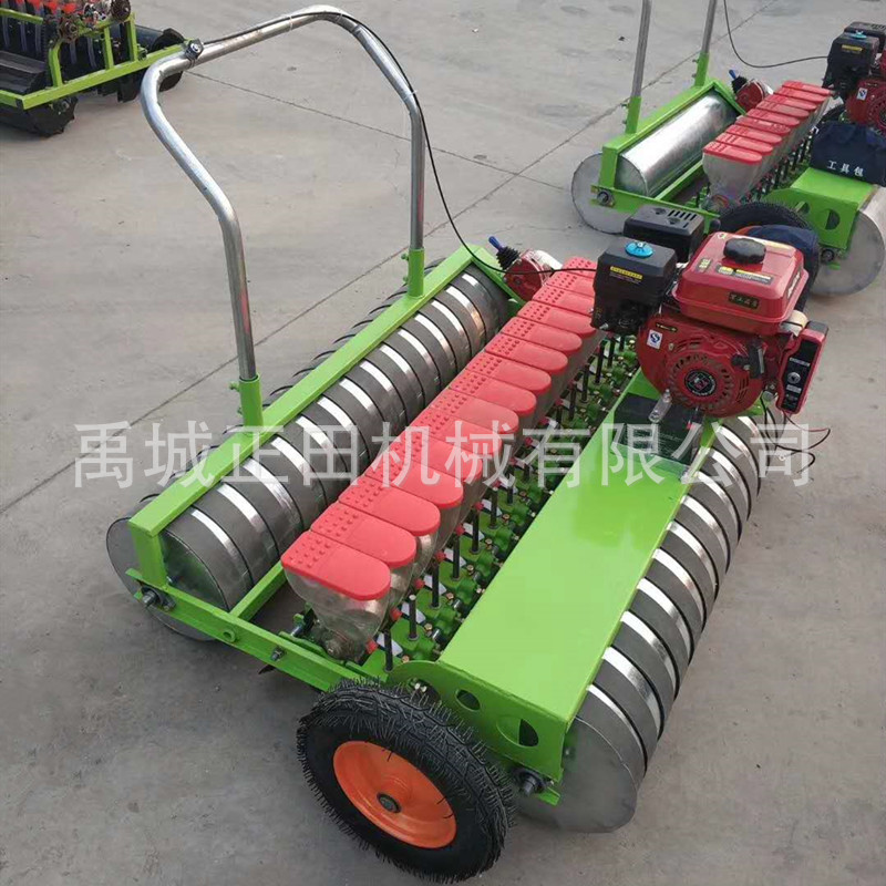 大型12行汽油機(jī)帶動 蔬菜播種機(jī)