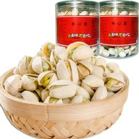 開(kāi)心果凈重150g 200g 500g原味新貨批發(fā)罐裝堅(jiān)果休閑零食一件代發(fā)