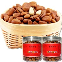 大顆粒東北松子原味手剝開口松子凈含量150g250g500g罐裝堅(jiān)果批發(fā)