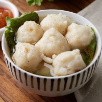 美味質(zhì)潮汕手工墨魚丸 墨斗丸花枝丸500g 關(guān)東煮火鍋燒烤食材丸子