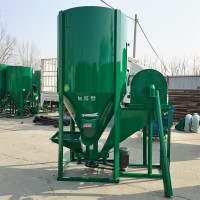 大型粉碎攪拌一體機(jī)立式豬飼料粉碎機(jī)自吸式粉碎混合機(jī)