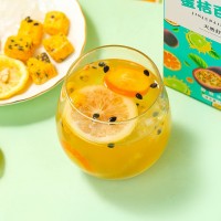 金桔百香果茶蜂蜜凍干檸檬百香果茶夏季網(wǎng)紅水果茶廠家一件代發(fā)
