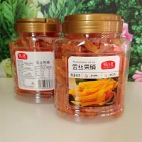 旺道正品超市KTV桶裝金絲果脯地瓜干紅心番薯干地瓜條有嚼勁零食
