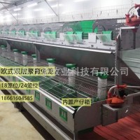 養(yǎng)兔子設(shè)備兔籠 24籠位雙層歐式兔籠 子母繁育籠