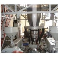 彩條PE雙機(jī)供擠的吹膜機(jī) 食品服裝紡織品吹膜機(jī)廠家