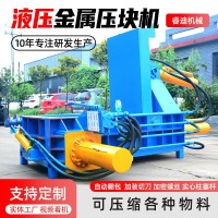 全自動(dòng)250噸金屬壓塊機(jī)臥式大型易拉罐金屬壓塊機(jī)廢鐵打包機(jī)價(jià)格