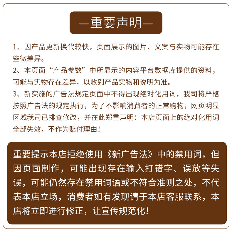 重要聲明
