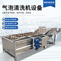 果蔬清洗機 商用氣泡噴淋清洗機 預制菜凈菜加工流水線洗菜機