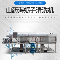 海蠣子生蠔清洗機(jī) 田螺扇貝去泥清洗設(shè)備 不銹鋼毛輥清洗機(jī)