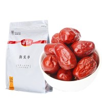 梁家河零食大棗子陜北紅棗狗頭棗開袋即食 零食大棗子500g