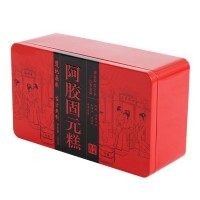 廠家批發(fā)阿膠糕 東阿原產(chǎn)阿膠固元糕500g一盒鐵盒裝 即食阿膠塊片