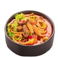 內(nèi)蒙古牛雜碎牛雜湯開(kāi)袋即食快餐直播帶貨原味香辣250g包郵牧之父