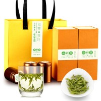 龍井2020 春茶 綠茶 明前龍井 茶葉禮盒裝6罐裝 中秋送禮批發(fā)