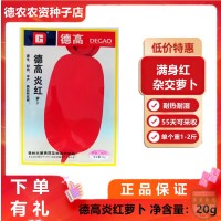 德高炎紅蘿卜種子 雜交蘿卜種子 滿身紅 耐高溫耐濕 55天可采收