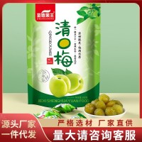 清口梅涼果袋裝零食蜜餞308g酸甜梅酸脆爽口梅子話梅果脯青口梅